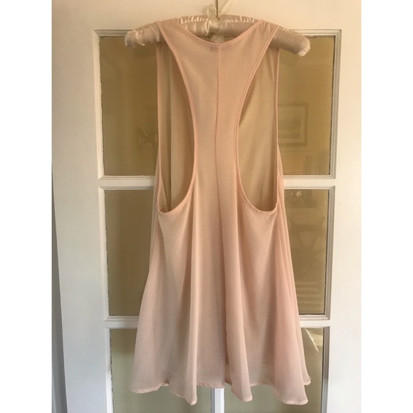 Powder Pink Slip Dress. SIZE SMALL - Picture 3 of 6